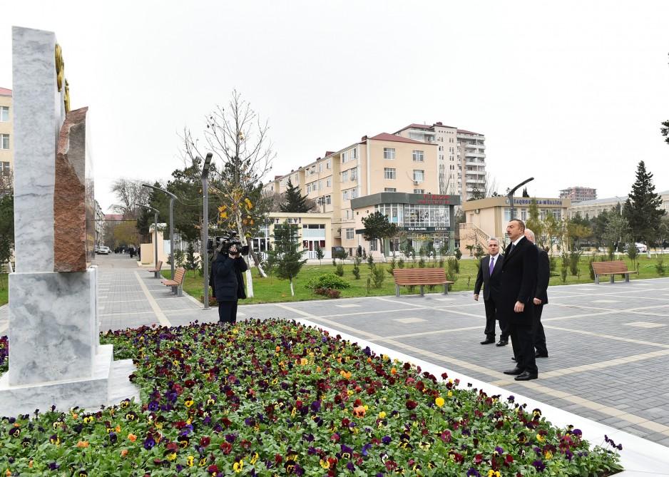 Prezident İlham Əliyev Sumqayıtda Lüdviqshafen parkında əsaslı təmirdən sonra yaradılan şəraitlə tanış olub (FOTO) (YENİLƏNİB)