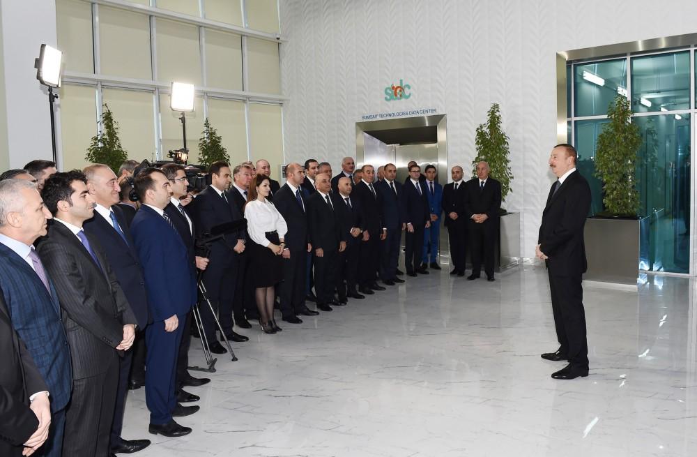Prezident İlham Əliyev: Sumqayıt dünya miqyasında böyük müasir sənaye mərkəzinə çevrilir