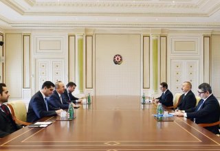 Dışişleri Bakanı Çavuşoğlu, Azerbaycan Cumhurbaşkanı İlham Aliyev tarafından kabul edildi