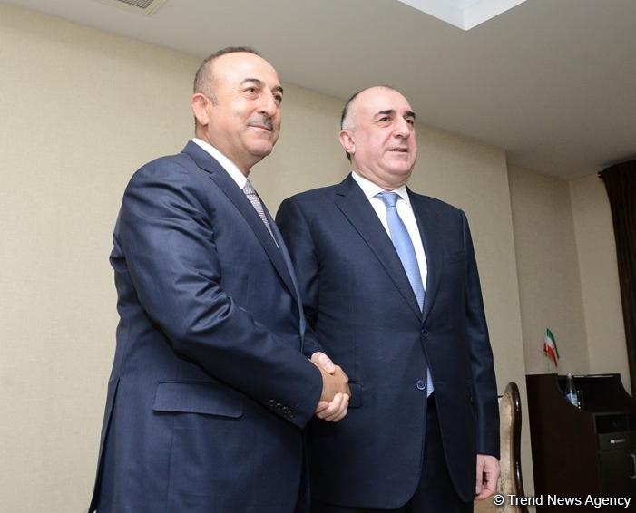 Azerbaijani FM meets Turkish counterpart (PHOTO)