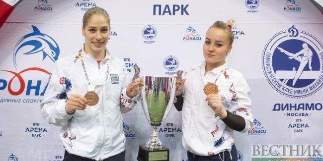 Азербайджанские гимнастки вернулись из Москвы с тремя медалями