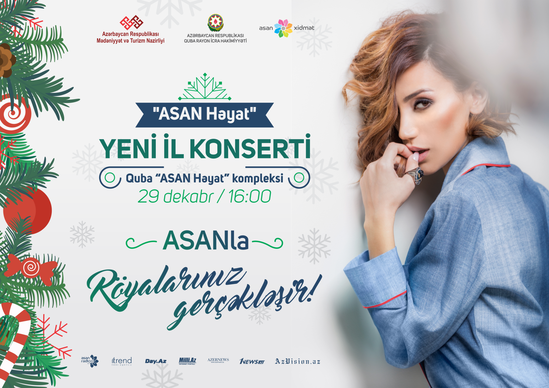 Новогоднее поздравление Ройи Айхан для ASAN xidmət и ASAN Radio