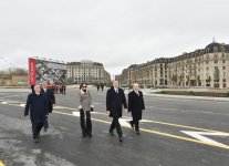 Президент Ильхам Алиев и его супруга ознакомились с работой, проделанной в «Баку Белый город» (ФОТО) (версия 3)