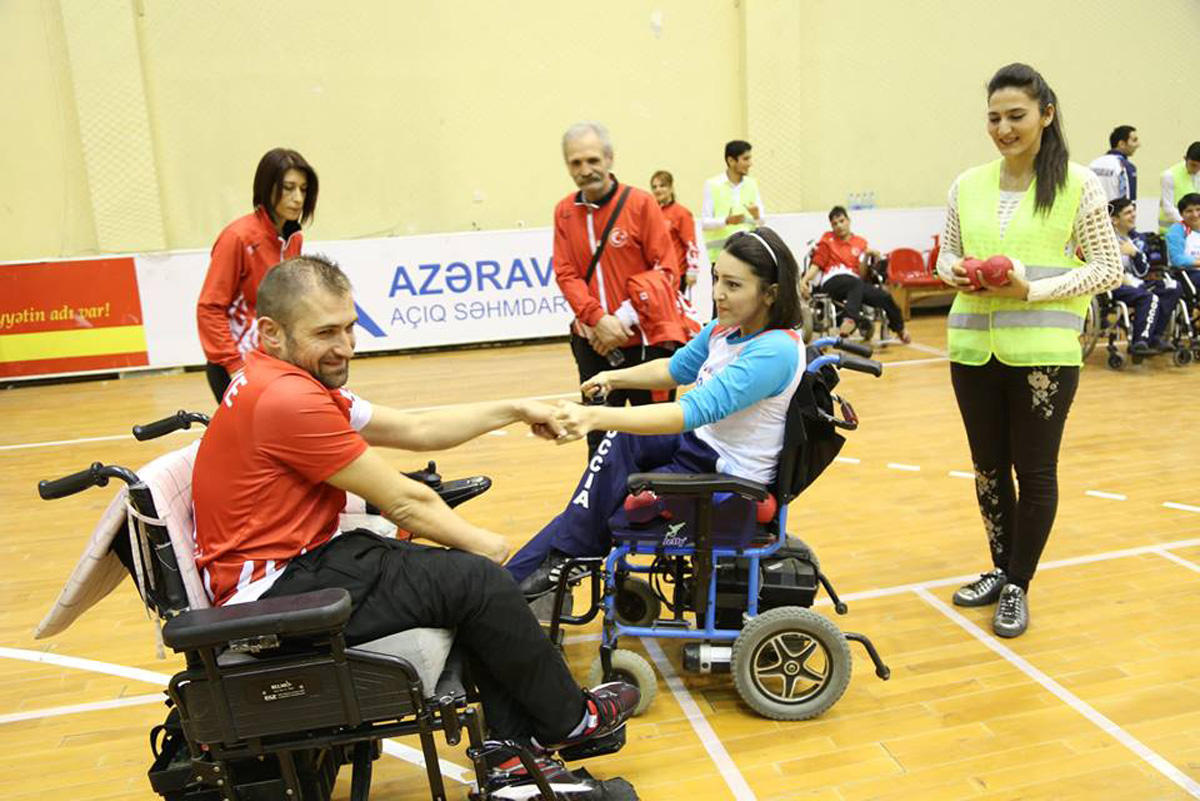 Товарищеский матч по бочче между Азербайджаном и Турцией (ФОТО)