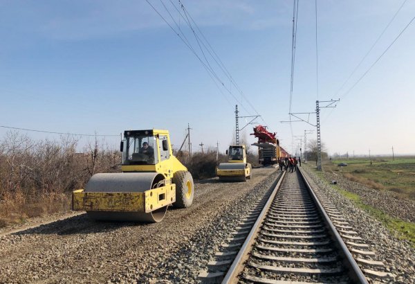 Overhaul of Baku-Boyuk Kasik railway section launched (PHOTO)