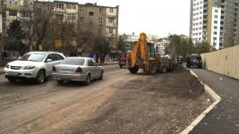 В Баку капитально ремонтируется еще одна улица (ФОТО)