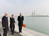 Prezident İlham Əliyev Bakı Beynəlxalq Dəniz Ticarət Limanı kompleksində RO-RO terminalının açılışında iştirak edib (FOTO) (YENİLƏNİB)