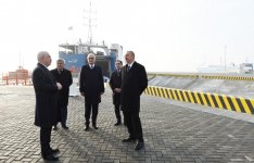Ilham Aliyev attends opening of RO-RO terminal at Port of Baku (PHOTO)