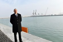 Ilham Aliyev attends opening of RO-RO terminal at Port of Baku (PHOTO)