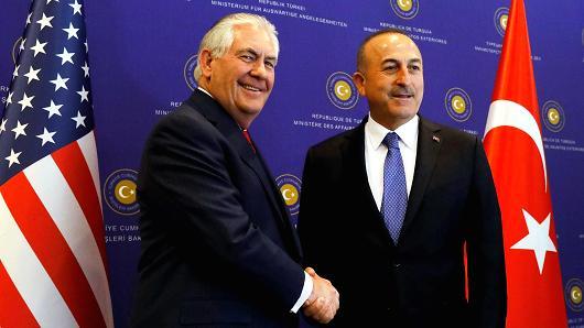 Cavusoglu, Tillerson holding talks in Ankara