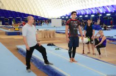 Olimpiya çempionunun məşqçisi: Gənc azərbaycanlı gimnastların yaxşı hazırlıqları var (FOTO)