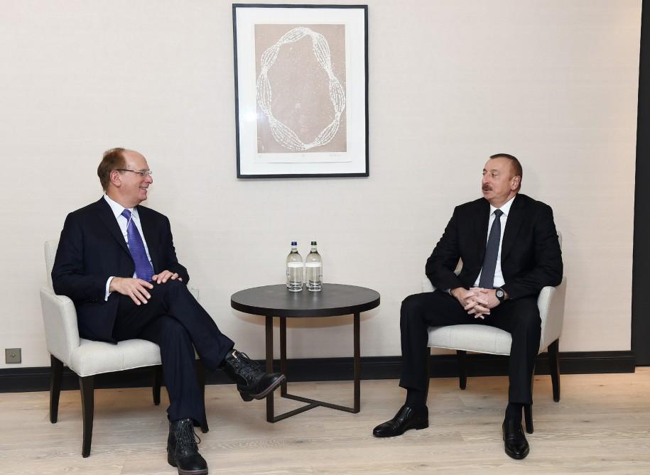 President Ilham Aliyev meets with director of American company Black Rock