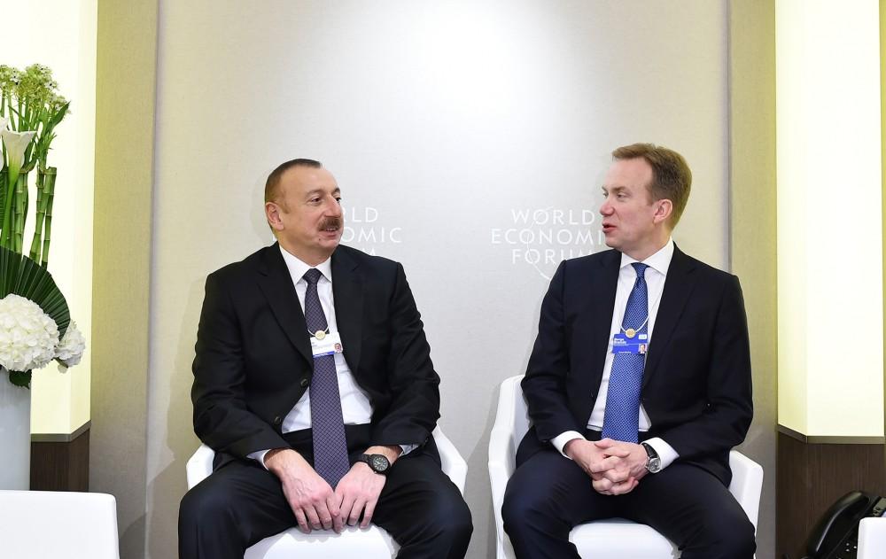 Президент Ильхам Алиев встретился с главой  Всемирного экономического форума