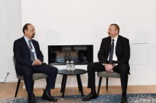 В Давосе состоялась встреча Президента Азербайджана с министром энергетики, промышленности и природных ресурсов Саудовской Аравии