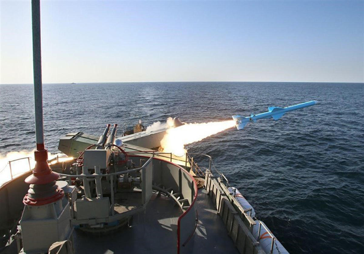 Iranian warship test-fires long-range cruise missile amid drills (PHOTO)