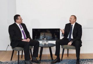 Ilham Aliyev meets European Commission VP  in Davos (PHOTO)