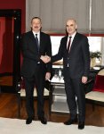 President Aliyev meets with Swiss president in Davos (PHOTO)
