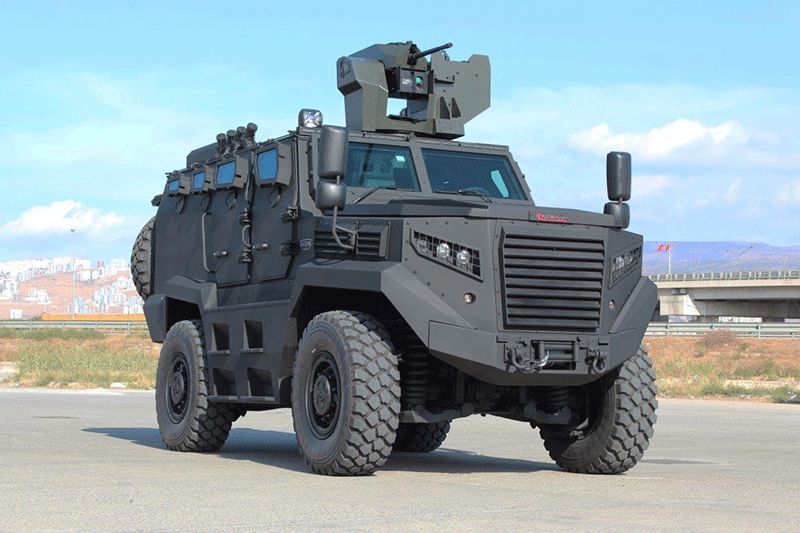 В Турции был успешно протестирован военный бронеавтомобиль «Hızır 4x4»