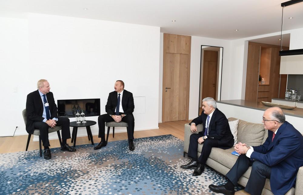 Президент Ильхам Алиев встретился в Давосе с главой компании BP (ФОТО)