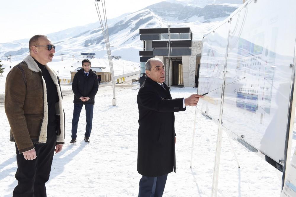 Ilham Aliyev views plans to develop Shahdagh tourism complex (PHOTO)