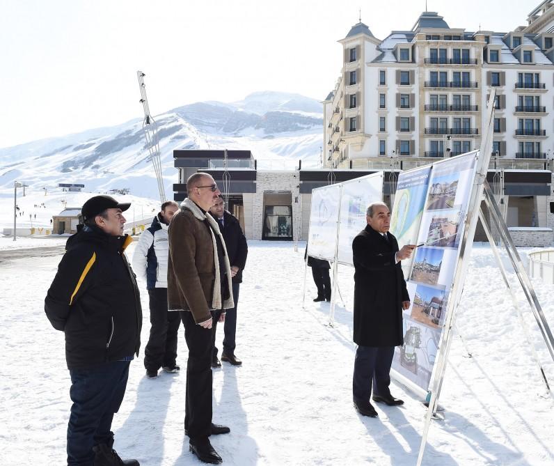 Ilham Aliyev views plans to develop Shahdagh tourism complex (PHOTO)