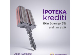 Azer Turk Bank сделал ипотечные кредиты по 7% доступными для всех