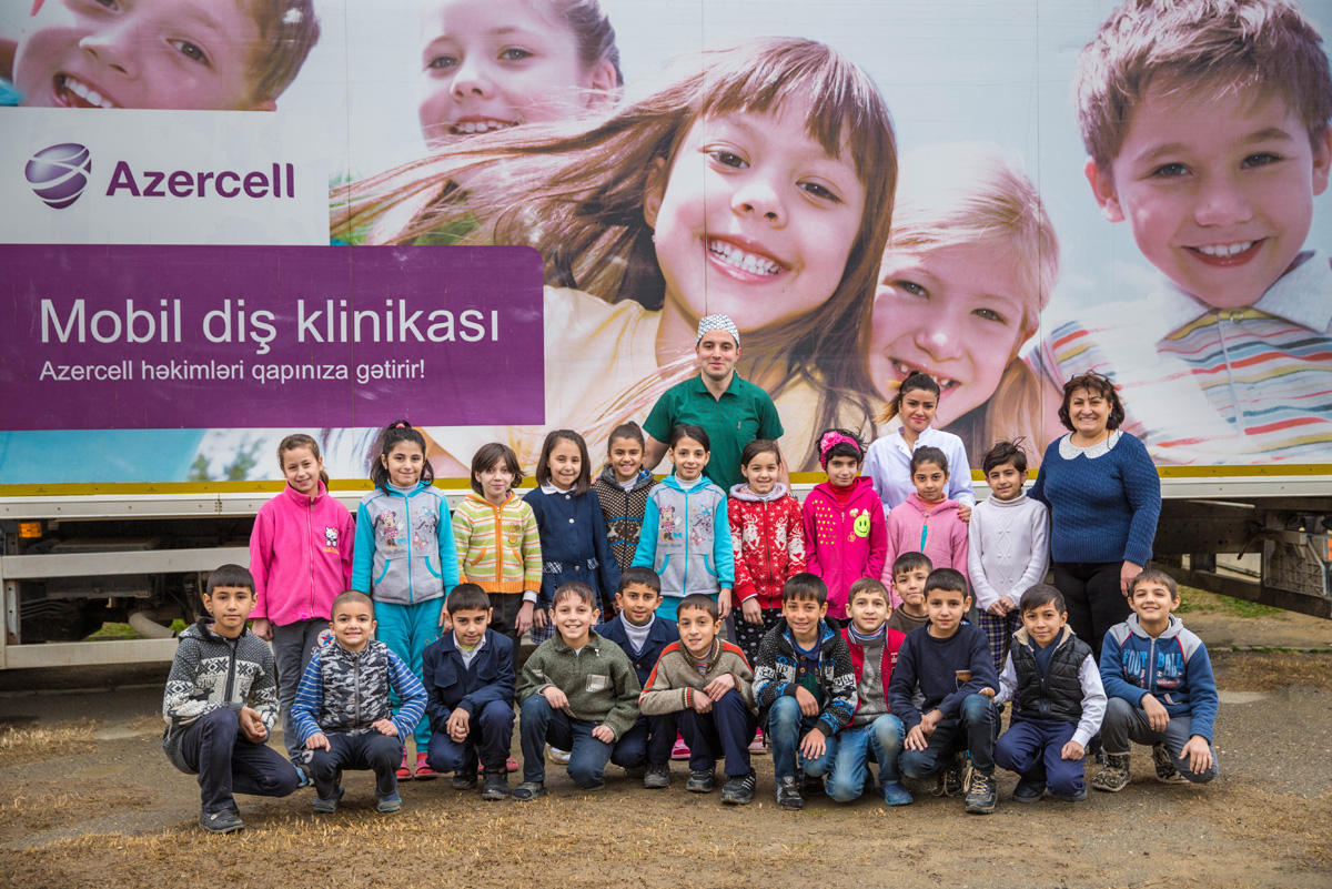 "Azercell"in Mobil Diş Klinikası pulsuz xidmətə davam edir (FOTO)