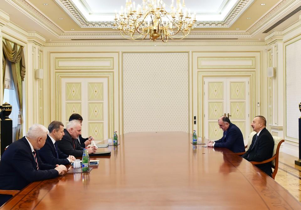 President Aliyev receives OSCE Minsk Group co-chairs
