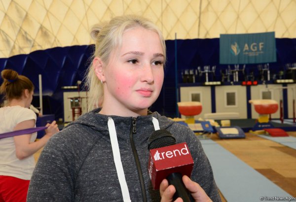Азербайджанская гимнастка: Надеюсь показать хороший результат на Кубке мира в Баку (ФОТО)