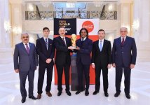 FIFA World Cup Trophy presented to President Aliyev (PHOTO)