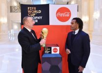 FIFA World Cup Trophy presented to President Aliyev (PHOTO)