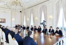 President Aliyev receives German delegation (PHOTO)