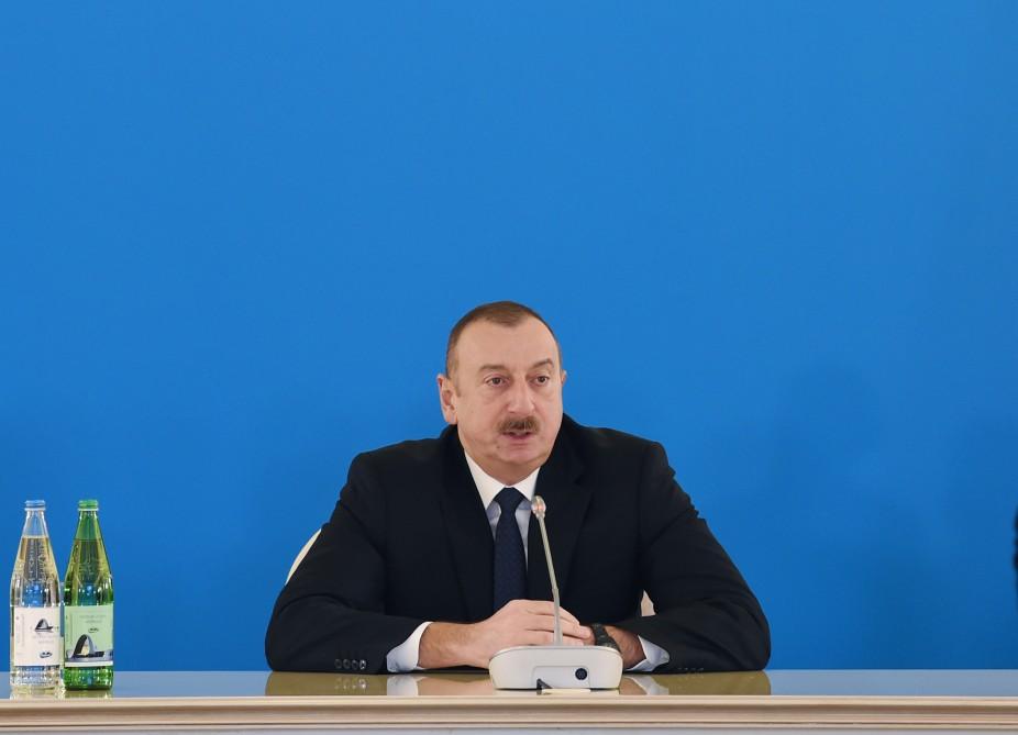 Azərbaycan Prezidenti: Bakı-Tbilisi-Qars yeni İpək Yolu layihəsinin çox mühüm elementi olacaq