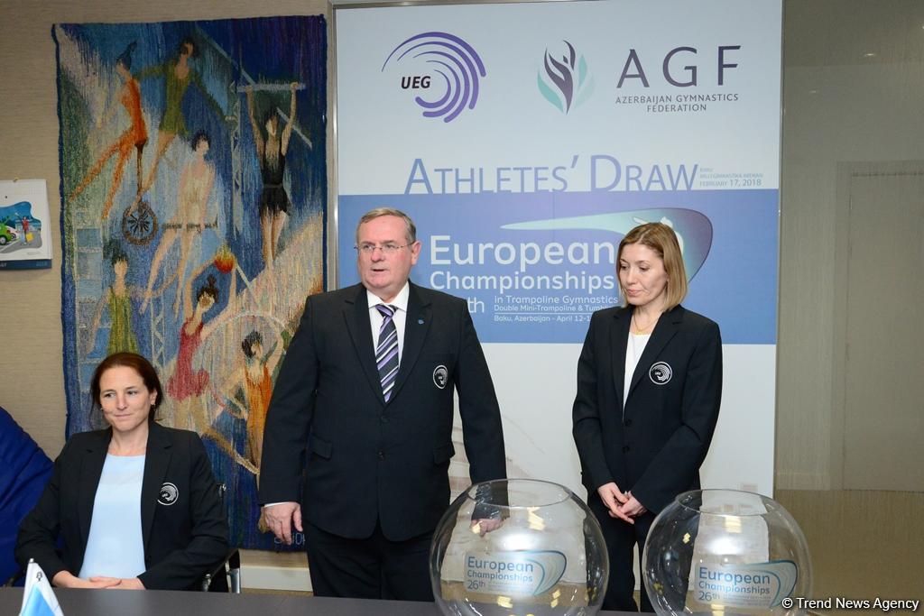 Baku hosts draw ceremony of European Championships in Trampoline (PHOTO)