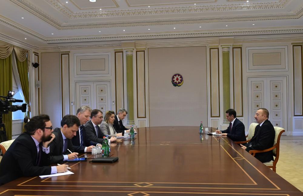 Ilham Aliyev receives delegation led by EU special rep (PHOTO)