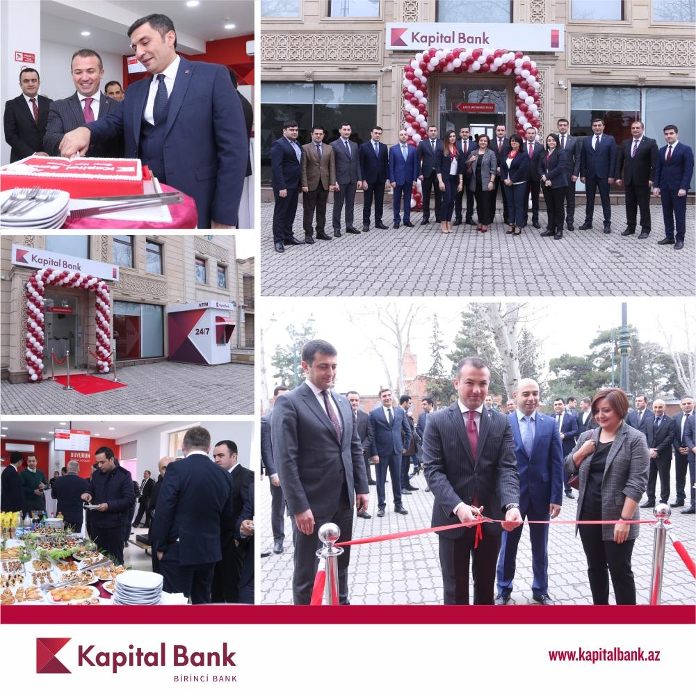 Kapital Bank yeni Gəncə Kart Mərkəzi filialını istifadəyə verdi