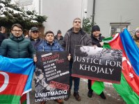 Azerbaijanis in Munich hold protest rally over Khojaly genocide (PHOTO)