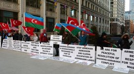 В  Чикаго прошла акция протеста в связи с 26-й годовщиной Ходжалинского геноцида (ФОТО)