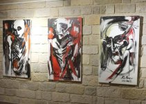 Картины азербайджанского и французского художников, посвященные Ходжалинской трагедии (ФОТО)