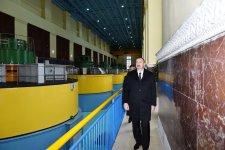 Prezident İlham Əliyev Mingəçevir Su Elektrik Stansiyasının əsaslı yenidənqurmadan sonra istismara verilməsi mərasimində iştirak edib (FOTO)