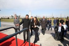 Leyla Aliyeva takes part in opening ceremony of sports ground at Seaside Boulevard (PHOTO)