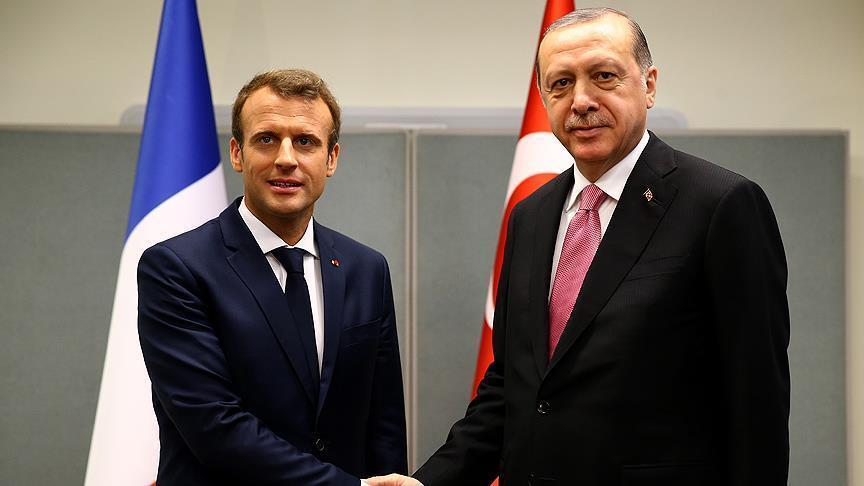 Erdogan, Macron discuss regional issues