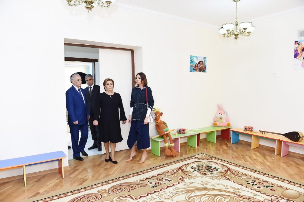 Mehriban Aliyeva attends opening of new nursery-kindergarten in Mashtaga (PHOTO)