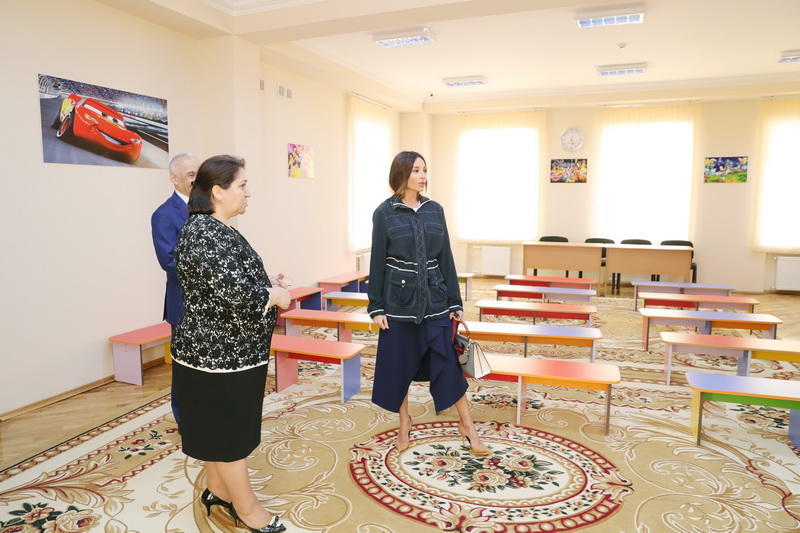 Первый вице-президент Мехрибан Алиева ознакомилась с условиями в яслях-детском саду №80 в Наримановском районе Баку после капремонта (ФОТО)