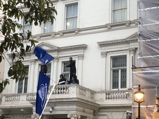 Protest held in front of UK embassy in Iran