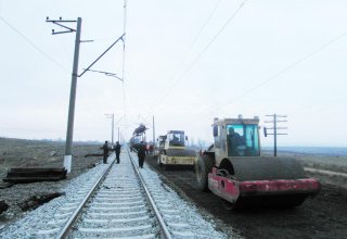 Продолжается капремонт железной дороги Баку - Бёюк-Кесик (ФОТО)