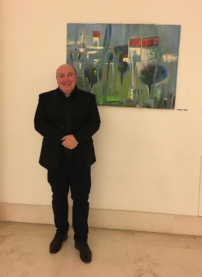 Азербайджанские художники представили свои картины в Милане (ФОТО)