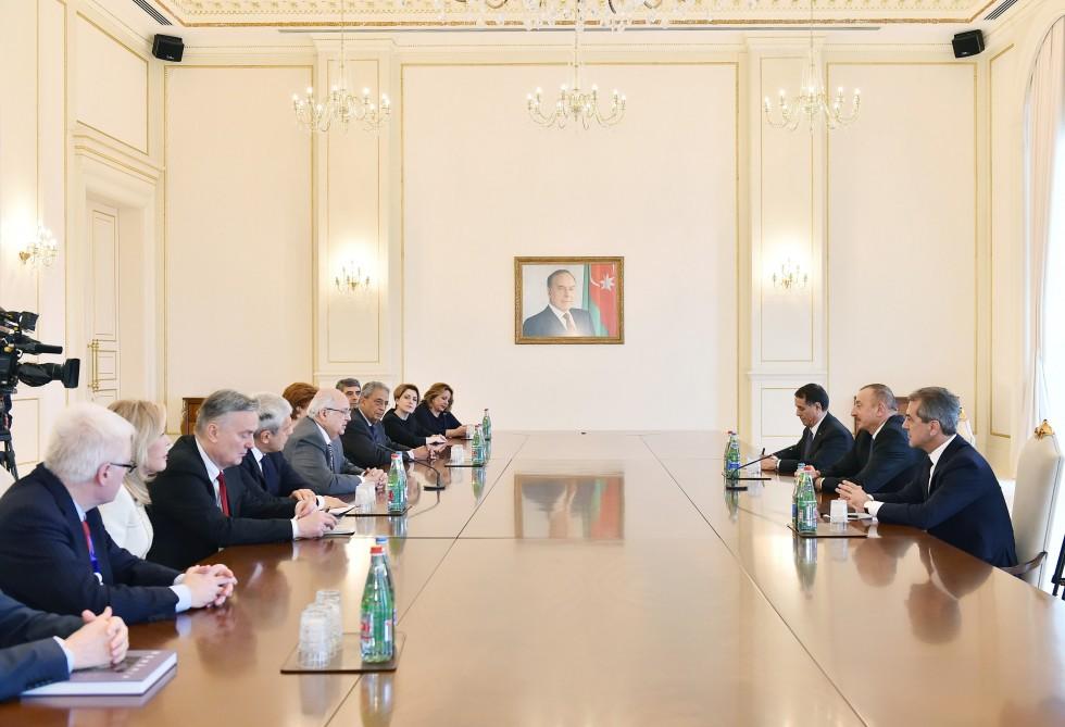 Ilham Aliyev receives co-chairs of Nizami Ganjavi International Center (PHOTO)