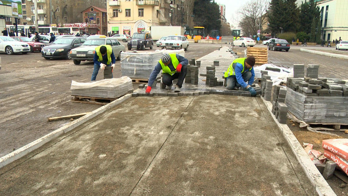 Təbriz küçəsində asfalt-beton örtüyünün döşənməsi işlərinə başlanılıb (FOTO) - Gallery Image