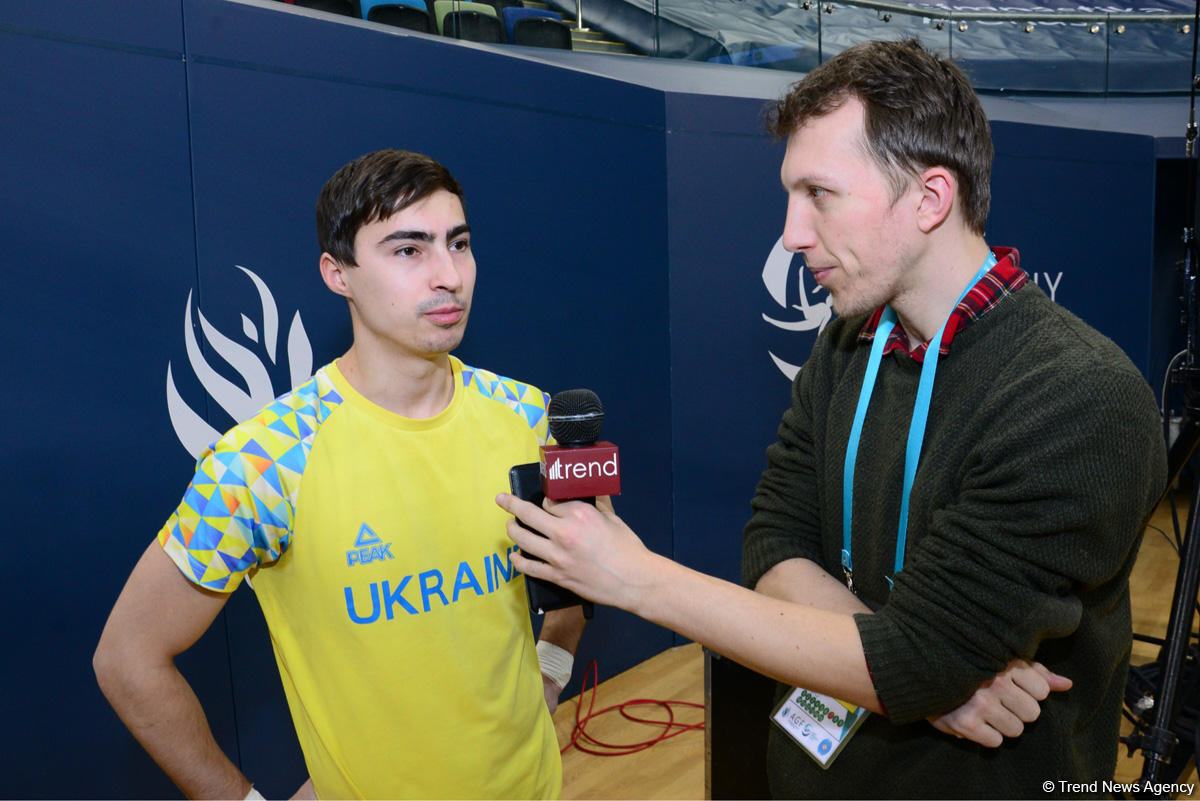 Ukraynalı gimnast Milli Gimnastika Arenası barədə təəssüratlarından danışıb (FOTO)